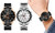 2308 NEW Men's waterproof color matching three eye watch, stainless steel strap watch 7946LA