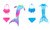 2308 NEW Mermaid Tail Swimwear Mermaid Swimwear Mermaid Clothing Bikini Set 7956LA