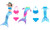 2308 NEW Mermaid Tail Swimwear Mermaid Swimwear Mermaid Clothing Bikini Set 7956LA