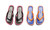 2308 NEW Candy colored casual herringbone flip flops for seaside vacation flip flops 7960LA