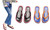 2308 NEW Candy colored casual herringbone flip flops for seaside vacation flip flops 7960LA