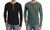 2308 NEW Men's round neck solid color long sleeved T-shirt bottom shirt 7966LA