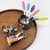 2308 NEW 10PC stainless steel graduated silicone handle measuring cup and spoon set 7965