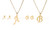 2308 NEW Stainless Steel Pendant English Letter Necklace Earnail Set 7981LA