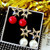 2308 NEW S925 Silver Needle Zircon Pearl Earrings Five Point Star Earrings Female Diamond Pearl Earrings 8101LA