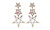 2308 NEW Alloy colored rhinestone earrings, five pointed star long party earrings 8102LA