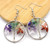2309 NEW Natural Crystal Irregular Broken Stone Colorful Tree Life Tree Earrings, Earrings, Heart shaped Earrings 8115 la