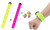 2309 NEW 2PC LED snap ring USB rechargeable luminous bracelet arm strap 8127La