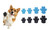 2309 NEW 40PC Pet products invisible dog patch insole anti dirt dog pad puppy thickened comfortable foot patch 8156LA