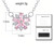 2309 NEW Pink cherry blossom zircon earrings necklace set 8160 la