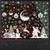 2309 NEW 260PC 9 white snowflake hanging ball elk Christmas tree stickers  8171la