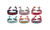 2309 NEW 6PC Handwoven Lucky Bracelet Colorful Tassel Plaid Ethnic Friendship Bracelet 8189 LA