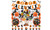 2309 NEW Halloween themed pumpkin cake flag balloon decoration set 8206 la