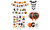 2309 NEW Halloween themed pumpkin cake flag balloon decoration set 8206 la