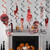 2309 NEW Halloween Party Decoration Skeleton Flag Spiral Hanger Blood Stains Knife Cake Edge Insertion 8208 la