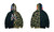 2309  NOW Contrast camouflage hooded zippered sweater jacket 8014