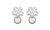 2310 NEW Snow Zircon Pearl Earrings Luxury Bridal Flower Fashion Jewelry 8238 la