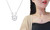 2310 NEW Deer Horn Zircon Pendant Titanium Steel Necklace 8241 la