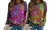 2310 NEW Women's long sleeved round neck patch printed loose pullover sweater 8243 la
