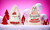 2310 NEW 2PC Canvas Christmas Bag Santa Claus Backpack Print Closure Gift Bag Christmas Backpack 8248la