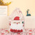 2310 NEW 2PC Canvas Christmas Bag Santa Claus Backpack Print Closure Gift Bag Christmas Backpack 8248la
