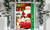 2310 NEW Christmas Santa Claus Door Curtain Flag Decoration Hanging Cloth 8254LA