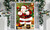 2310 NEW Christmas Santa Claus Door Curtain Flag Decoration Hanging Cloth 8254LA