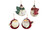 2310 NEW 4PC retro vintage Christmas iron decorative pendant 8260la