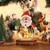2310 NEW LED illuminated Santa Claus snowman wooden decorations for Christmas decoration 8270