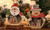 2310 NEW LED illuminated Santa Claus snowman wooden decorations for Christmas decoration 8270