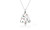 2311 NEW Elk Christmas Necklace Women's Zircon Necklace Christmas Gift 8275