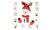 2311 NEW 2pc Christmas snowman smiley face stickers, wall stickers, refrigerator stickers set 8280la