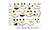 2311 NEW 2pc Christmas snowman smiley face stickers, wall stickers, refrigerator stickers set 8280la