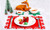 2311 NEW 6PC Christmas tableware felt meal mat insulation mat8287LA