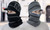 2311 NEW Winter Plush Thick Scarf With Warm Wool Letter M all-In-One Hat 8293LA