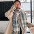 2311 NEW Autumn and Winter Scarf Women's Shawl Thickened Plaid Scarf 8313LA