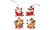 2311 NEW 4PC Christmas resin small pendant Christmas tree pendant Christmas decorations Christmas decorations 8328LA