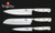 3 Piece Piano BerlingerHaus Pro Knife Set (Chef, Santoku & Utility)