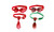 2311 NEW 4PCChristmas decoration plaid pet cat and dog bow tie pet accessories 8340LA