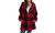 2312 NEW Women's autumn and winter long sleeved plaid hooded zipper with pocket loose jacket 8355LA