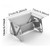 NEW 2603 Ultra-Light Foldable Camping Wood Stove – Stainless Steel Portable BBQ & Cooking Stove 8402