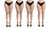 NEW Girls' Fishing Net Stockings 4PCS 7696