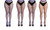 NEW Girls' Fishing Net Stockings 4PCS 7696