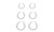 2404 3PC Simple and trendy 18K gold-plated ring earrings for women's geometric jewelry 8424LA
