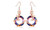 2404 Mother's Day Gift S925 Sterling Silver Rose Crystal Necklace Earring Set 8431LA