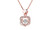 2404 Six pointed star necklace with female niche design, pulsating heartlock bone chain 8445LA