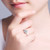 2404  Open Heart Zircon Open Heart Ring Engagement Ring 8447LA