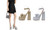 2405NEW-Sweet Bow's sweet bow, a word with thick heels of high heel sandals6962