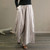 2405 Retro cotton and linen striped wide leg pants for women to look slim and drape, casual straight leg cropped pants for summer 8454LA