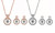 2406 NEW Starry Sky Necklace Earring Set with Diamond Zircon Jewelry Set for Women 8485LA